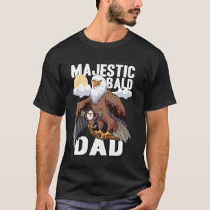 Majestätischer kahler Vater Lustiger Weißkopfseead T-Shirt