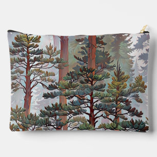 Majestätischer Kiefernwald – Friedliche Waldkunst Zubehörtasche