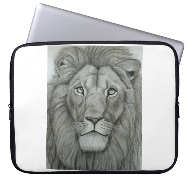 Majestätischer Löwe Laptopschutzhülle (Vorderseite)