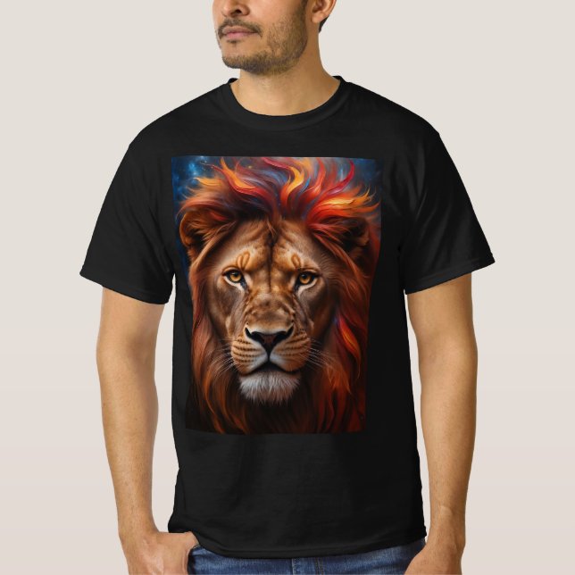 Majestätischer Löwe  T-Shirt (Vorderseite)
