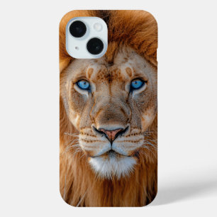 Majestätischer männlicher Löwe mit leuchtend blaue Case-Mate iPhone Hülle