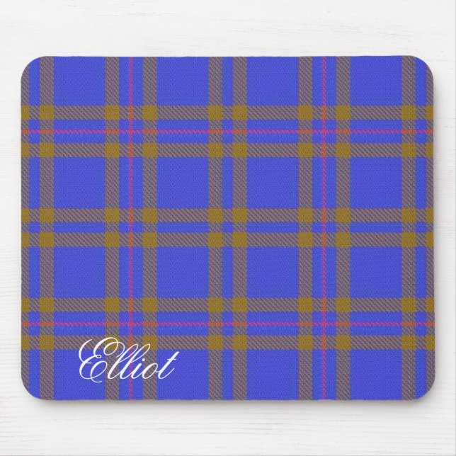 Majestätischer schottischer Clan-EliotTartan Mousepad (Vorne)