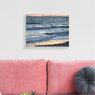 Majestätischer Sonnenaufgang über dem Meer Leinwanddruck