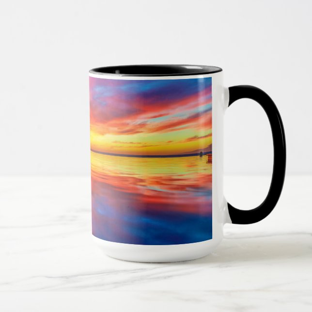 Majestätischer Strand des Sonnenuntergang-| Tasse (Rechts)