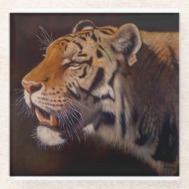 Majestätischer Tiger Glasuntersetzer