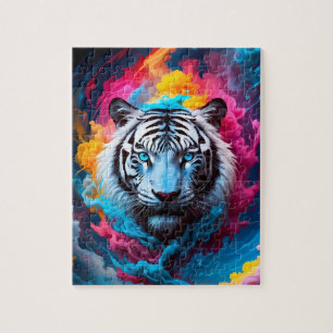 Majestätischer Tiger mit mystischer und ätherische Puzzle