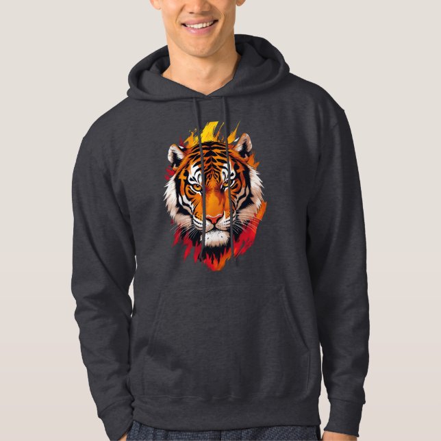 Majestätischer Tiger - Symbol für Power, Mut und K Hoodie (Vorderseite)