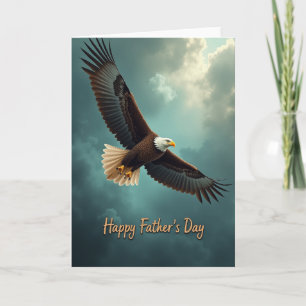 Majestätischer Vogel Vatertagskarte Karte
