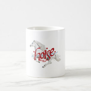 Majestätischer Weißer Hengst Vintage 2026 Kaffeeta Kaffeetasse