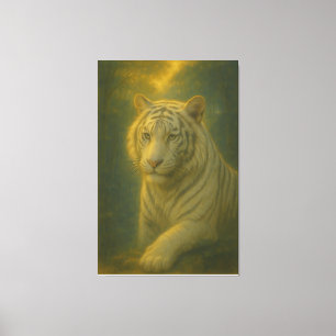 Majestätischer Weißer Tiger – Fine Art Leinwanddruck
