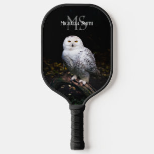 Majestätischer Winterschneeauuler Monogramm-indivi Pickleball Schläger