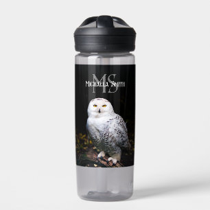 Majestätischer Winterschneeauuler Monogramm-indivi Trinkflasche