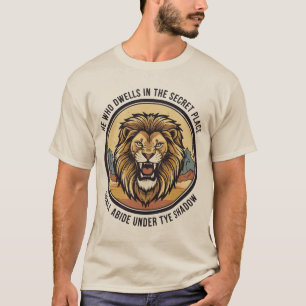 Majestätisches Brüllendes Löwen-Emblem T-Shirt