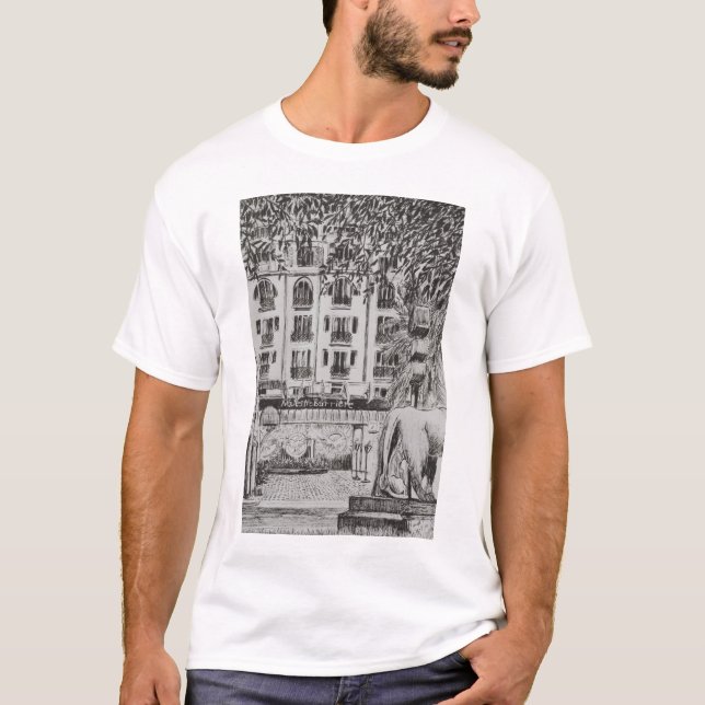 Majestätisches Cannes-Filmfestival Mode Fernsehen T-Shirt (Vorderseite)