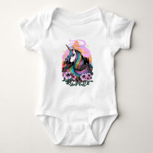 Majestätisches Einhorn Baby Strampler