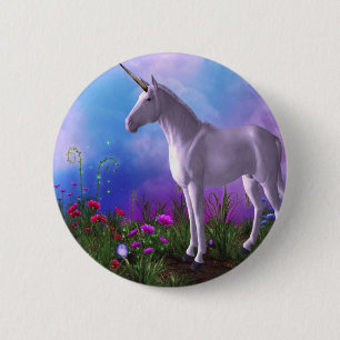 Majestätisches Einhorn Button