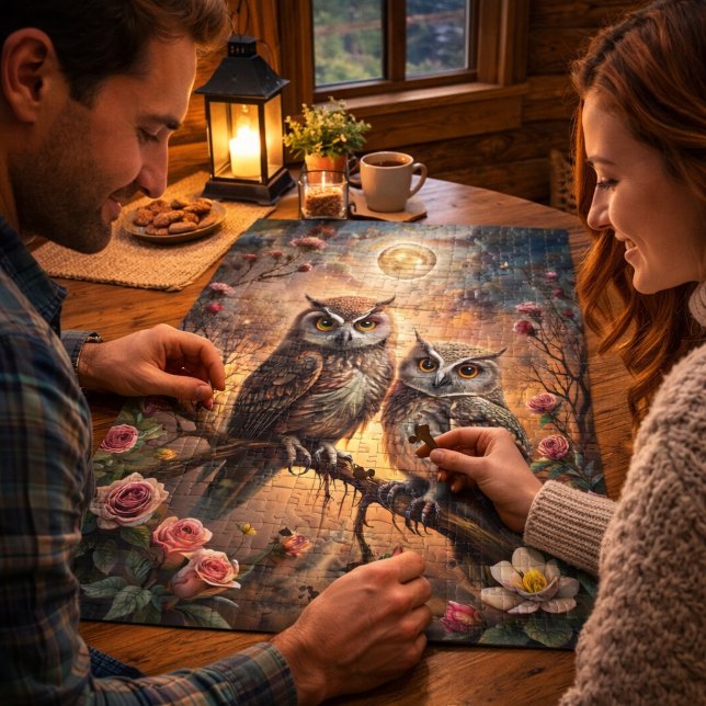 Majestätisches Eulendesign Puzzle (Von Creator hochgeladen)