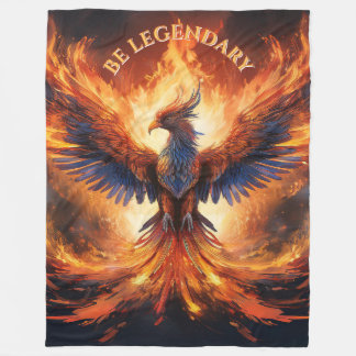 Majestätisches Flammendes Adler-Sherpa-Decke Fleecedecke