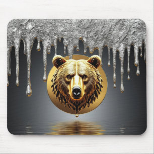 Majestätisches Goldbär-Wildtiersymbol 🐻 Mousepad