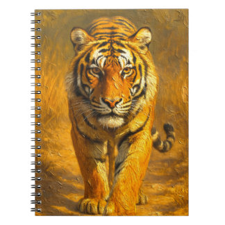 Majestätisches Golden Tiger Notizbuch - Wildlife A Notizblock