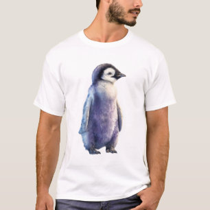 Majestätisches Kaiserpinguin-Küken Eisblau Männer T-Shirt