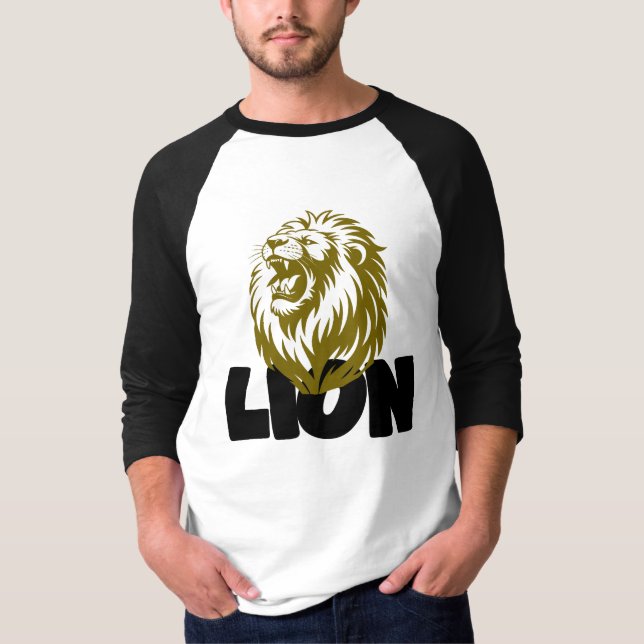 Majestätisches Löwengebrüll-Grafik T-Shirt (Vorderseite)