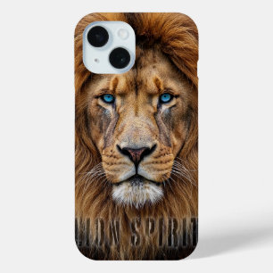 Majestätisches Löwengesicht mit blauen Augen   Wil Case-Mate iPhone Hülle