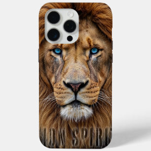 Majestätisches Löwengesicht mit blauen Augen   Wil Case-Mate iPhone Hülle