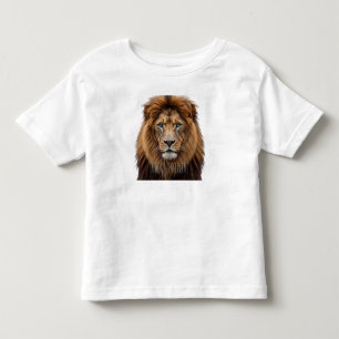 Majestätisches Löwengesicht mit blauen Augen Wil Kleinkind T-shirt