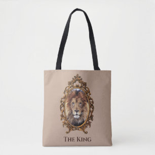Majestätisches Löwenkönig-Vintage-Porträt zum Vate
