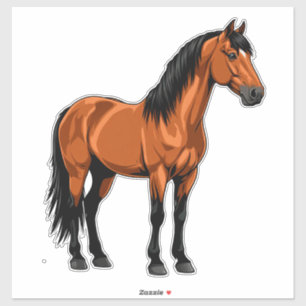 🐎 Majestätisches Pferd für Tierliebhaber 🐎 Aufkleber