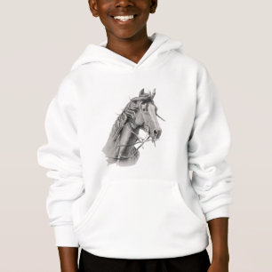 Majestätisches Pferd Grafik Kinder Hoodie - Künstl