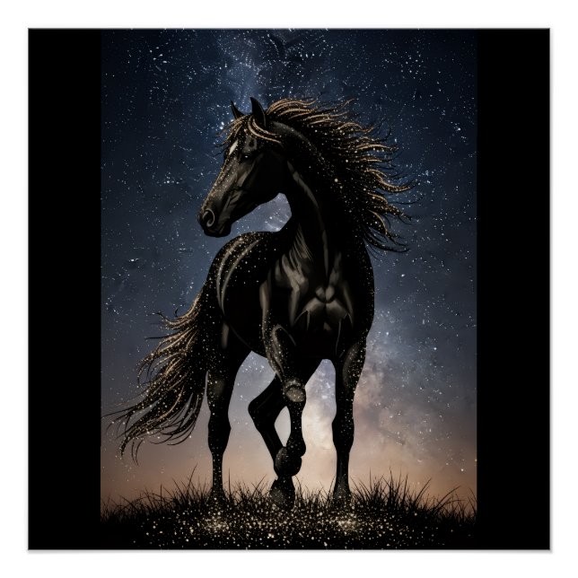 Majestätisches Pferd Poster (Vorderseite)
