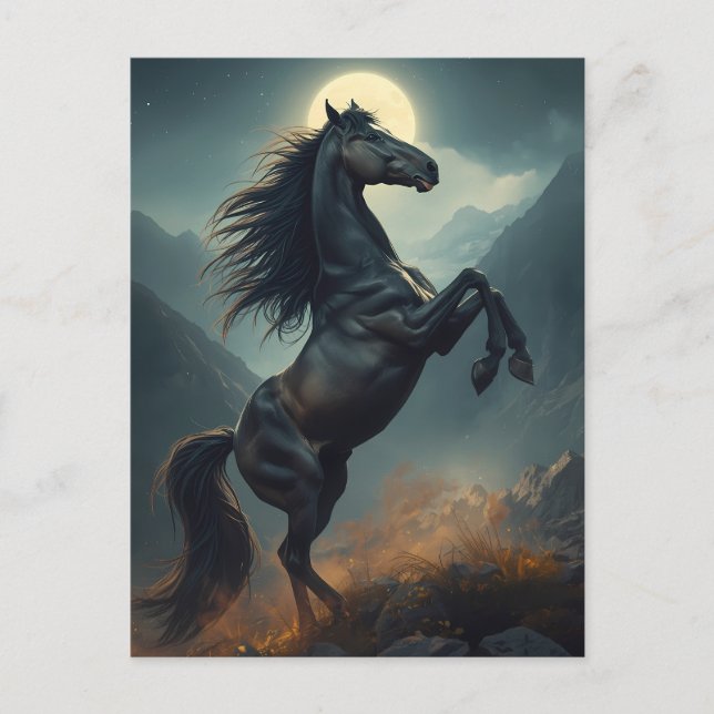 majestätisches Pferd Postkarte (Vorderseite)