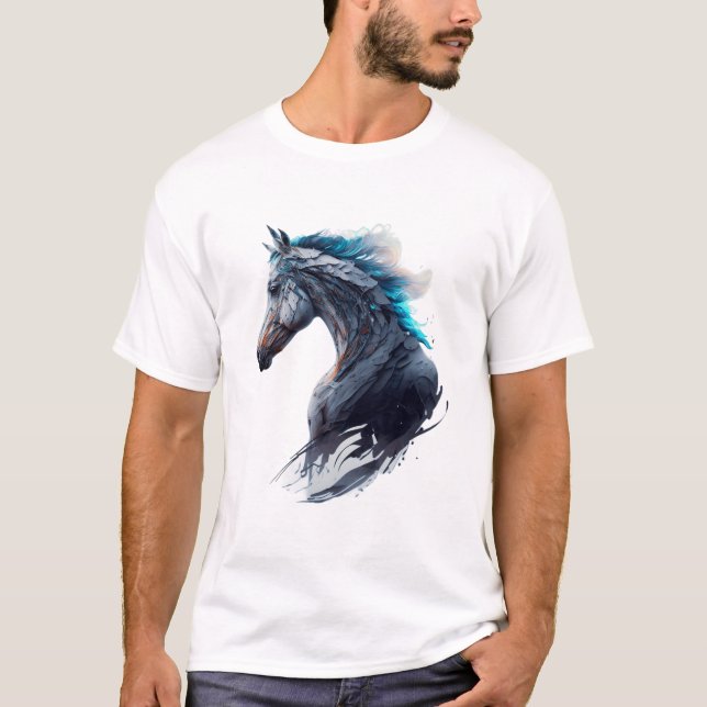 Majestätisches Pferd T-Shirt (Vorderseite)