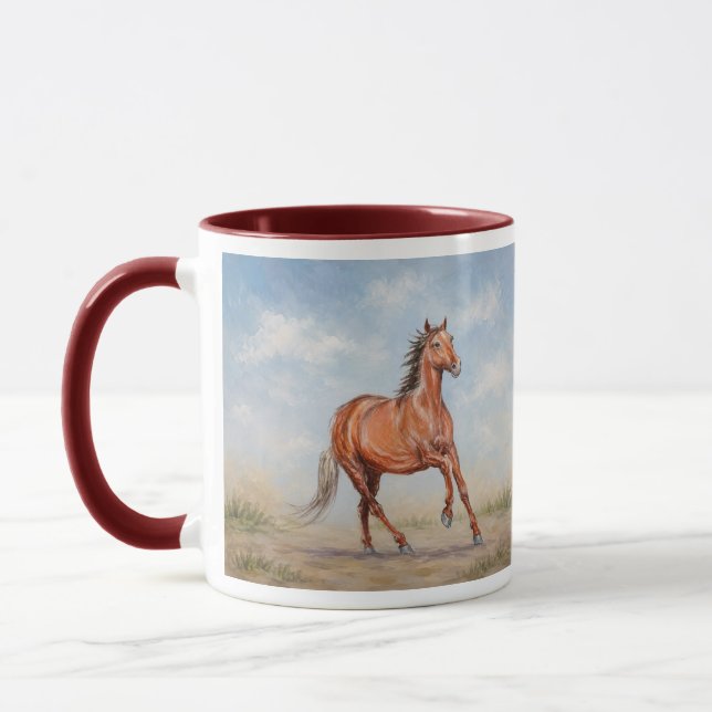 Majestätisches Pferde-Combo Tasse (Links)