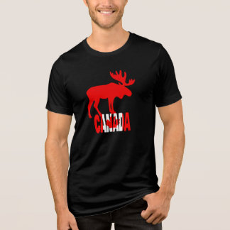Majestätisches rotes Elch Kanada Grafik T-Shirt Tri-Blend Shirt