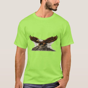 Majestätisches Weißkopfseeadler auf Felsengrafik-T T-Shirt