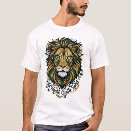 Majestätisches Wildes Herz Sanfter Geist Löwenkopf T-Shirt