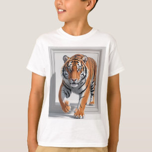 Majestic 3D Tiger Illustration   hyperrealistisch T-Shirt