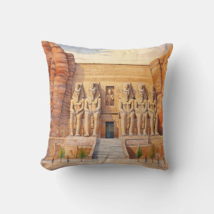 Majestic Abu Simbel Temple Kissen