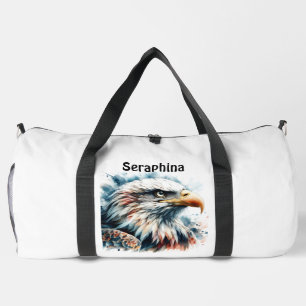 Majestic Adler im atemberaubenden Aquarellstil Duffle Bag