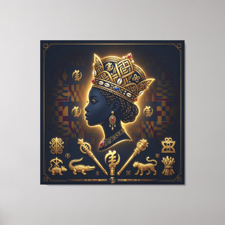 Majestic African queen portrait  Leinwanddruck