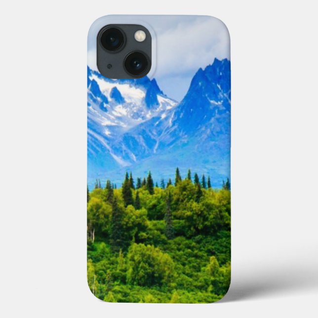 Majestic Alaska Mountains Case-Mate iPhone Hülle (Rückseite)