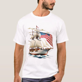 Majestic American Segelschiff T-Shirt