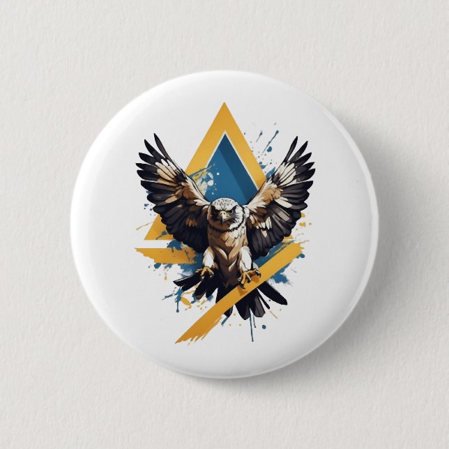 Majestic Animal Eagle 2024 Design Button (Vorderseite)