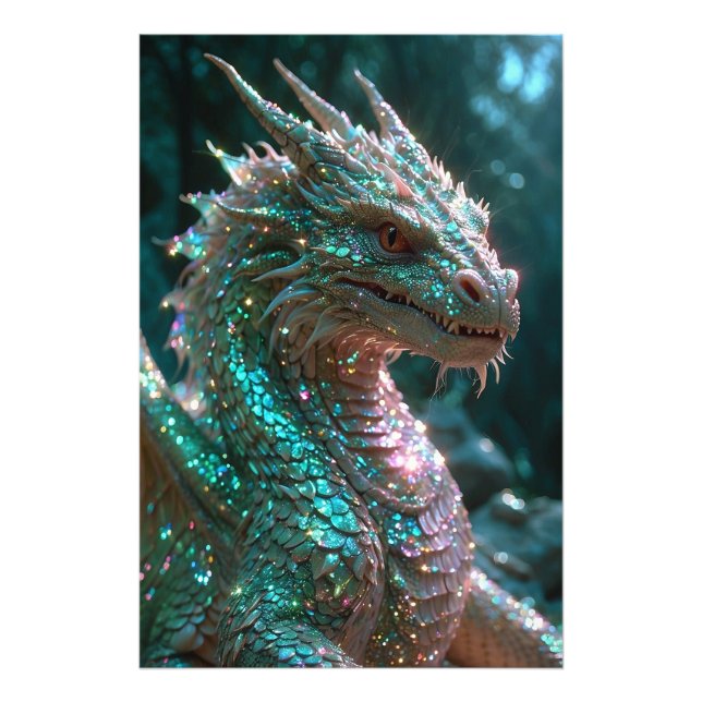 *~* Majestic AP88 Fantasy Dragon Wall Art 26 Fotodruck (Vorne)
