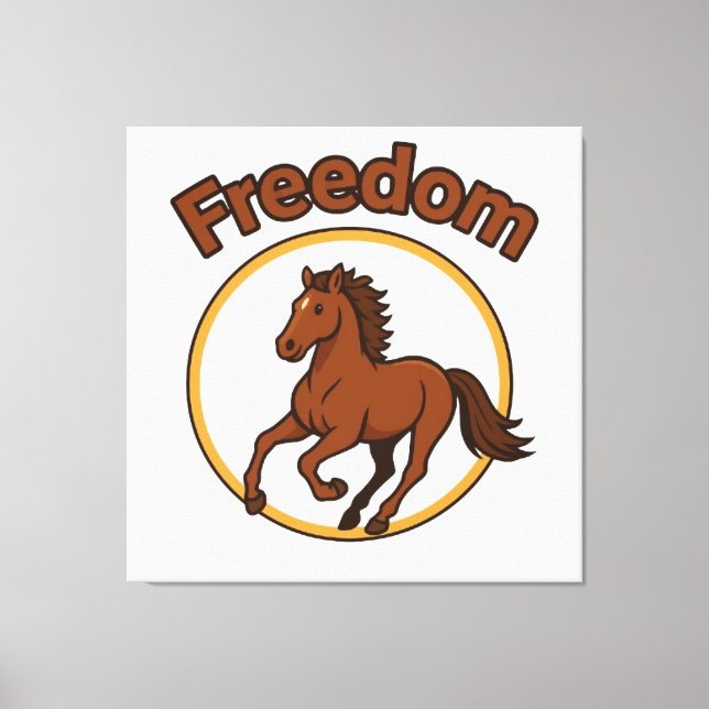 **Majestic Arabian Horse in the Golden Desert** Leinwanddruck (Vorderseite)