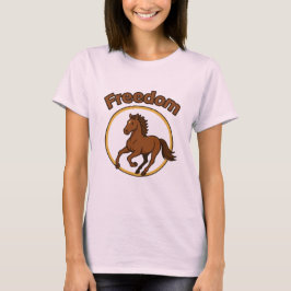 **Majestic Arabian Horse in the Golden Desert** T-Shirt