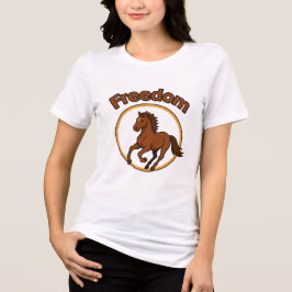 **Majestic Arabian Horse in the Golden Desert** Tri-Blend Shirt